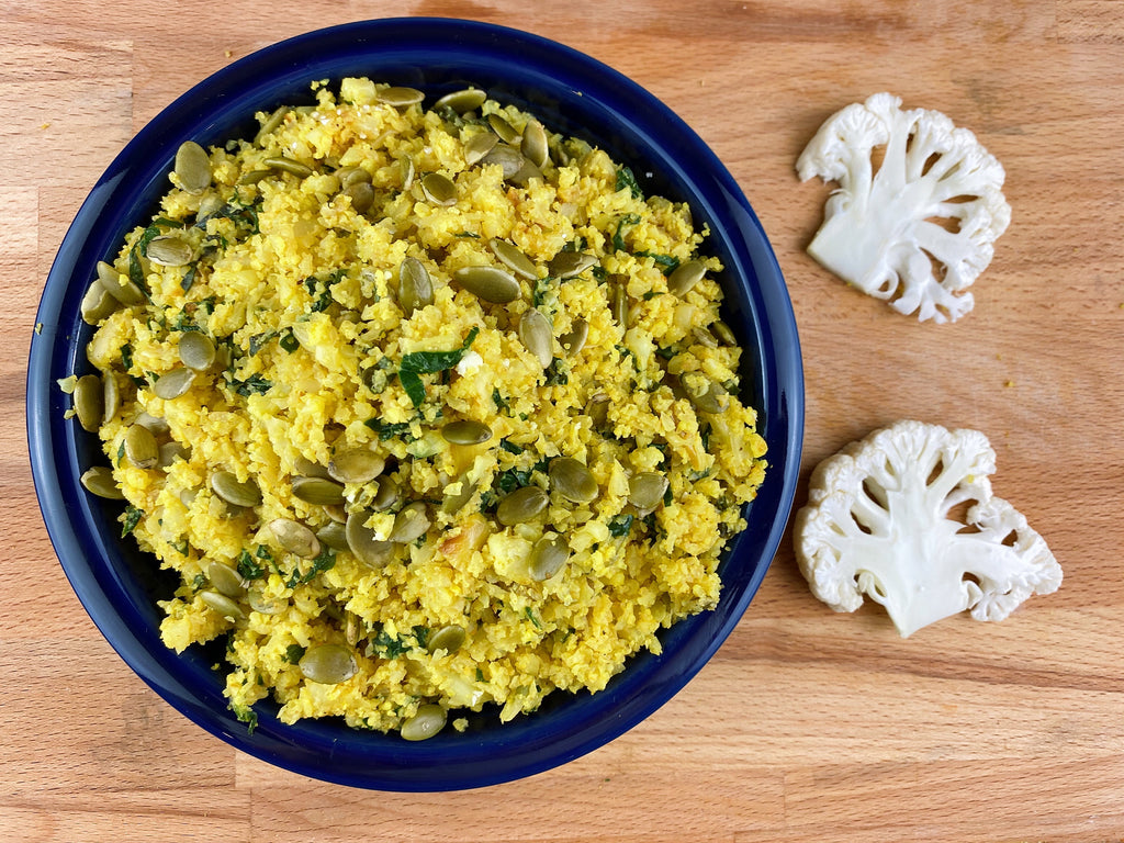 Healthy Cauliflower Rice Pilaf